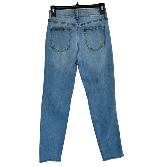 Celebrity Pink JRS SZ 1/25 Jeans Mid-Rise Stretch Frayed Distressed Light Wash - Picture 5 of 10